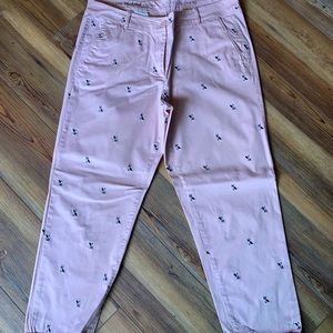 Talbots embroidered weekender pants